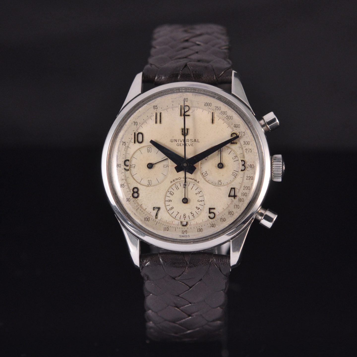 Universal Geneve Aero-Compax - Stainless steel, Very good condition