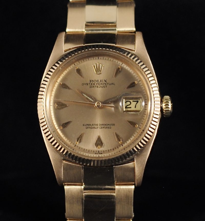 ROLEX DATEJUST PINK GOLD ref. 6605