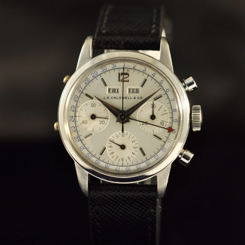 J.E CALDWELL & CO CHRONOGRAPH TRIPLE CALENDAR