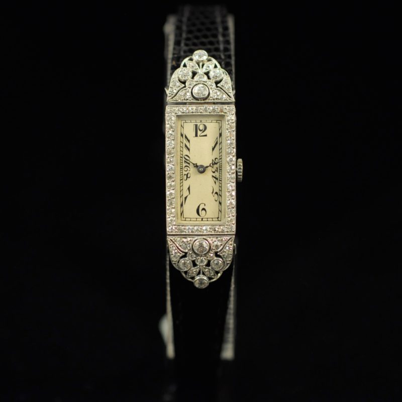 PATEK PHILIPPE ART DECO PLATINUM AND DIAMOND