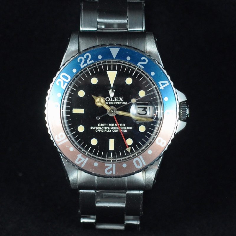 ROLEX GMT 1675 GILT POINTED GUARD