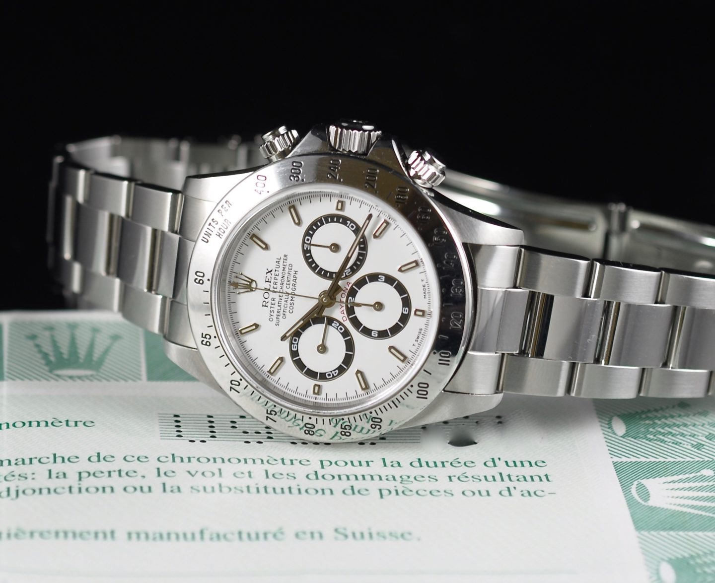 ROLEX DAYTONA REF. 16520 U SERIES BOX PAPER Romain Rea