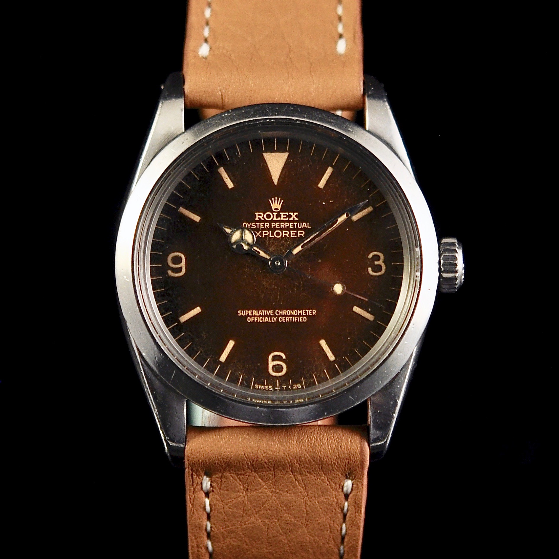 rolex explorer 1016 leather strap