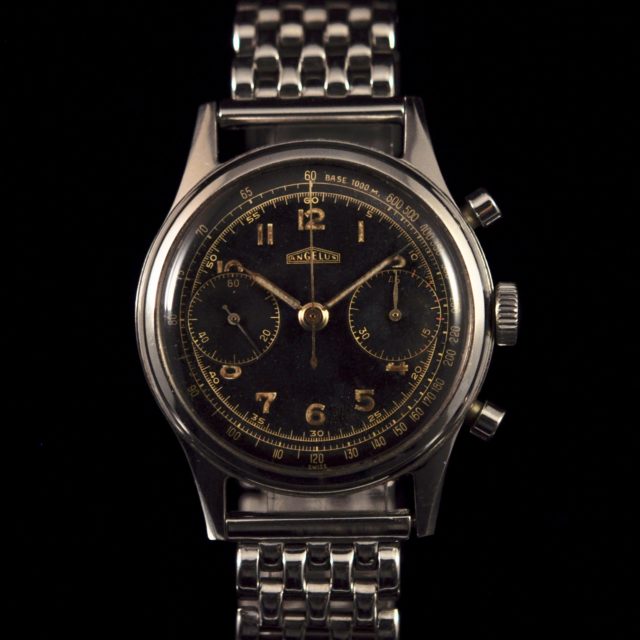 ANGELUS CHRONOGRAPH GILT DIAL