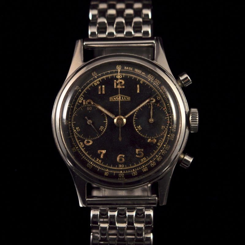 ANGELUS CHRONOGRAPH GILT DIAL