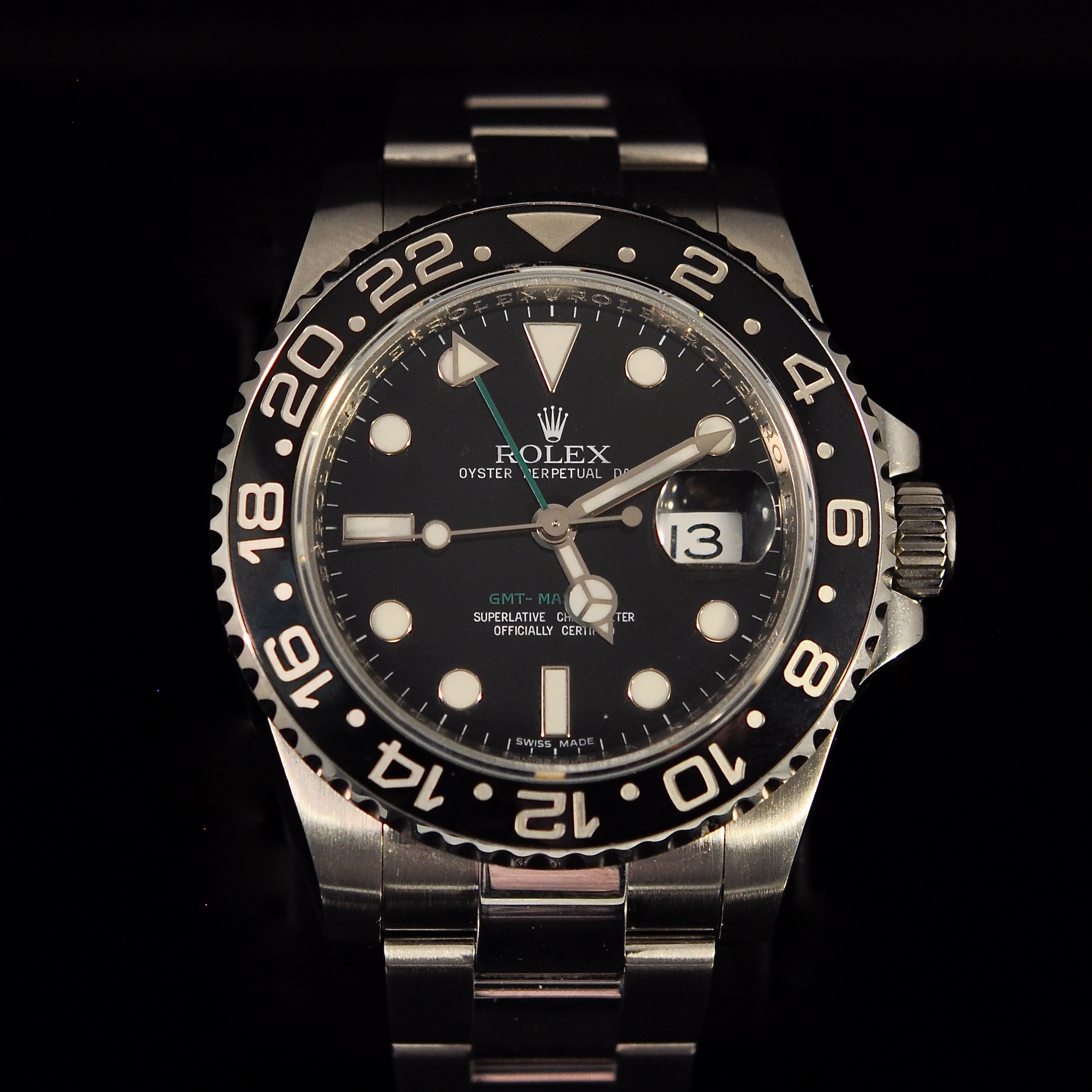 ROLEX GMT MASTER II REF. 116710LN BOX & PAPERS