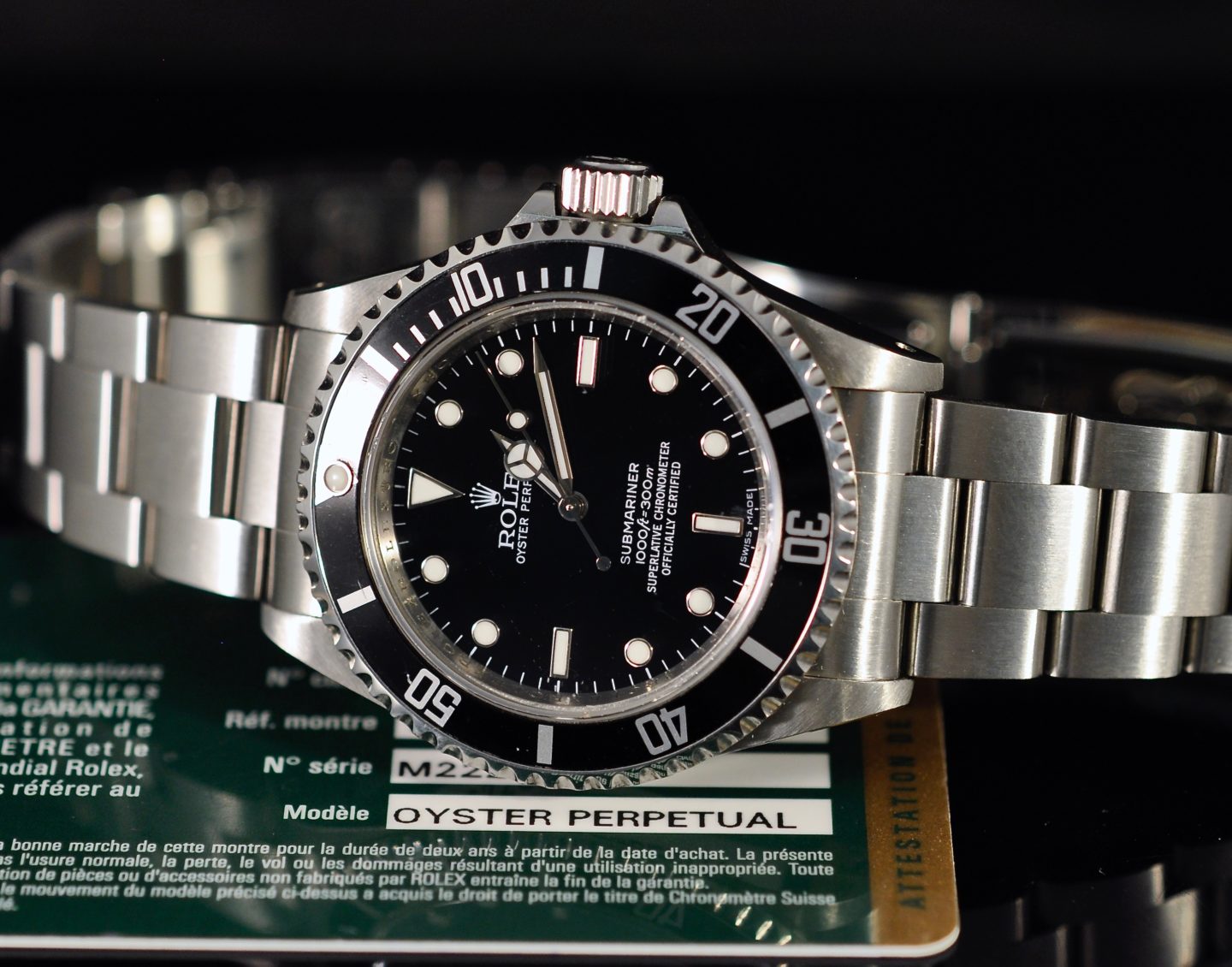 ROLEX SUBMARINER REF. 14060M COSC PAPERS Romain R a