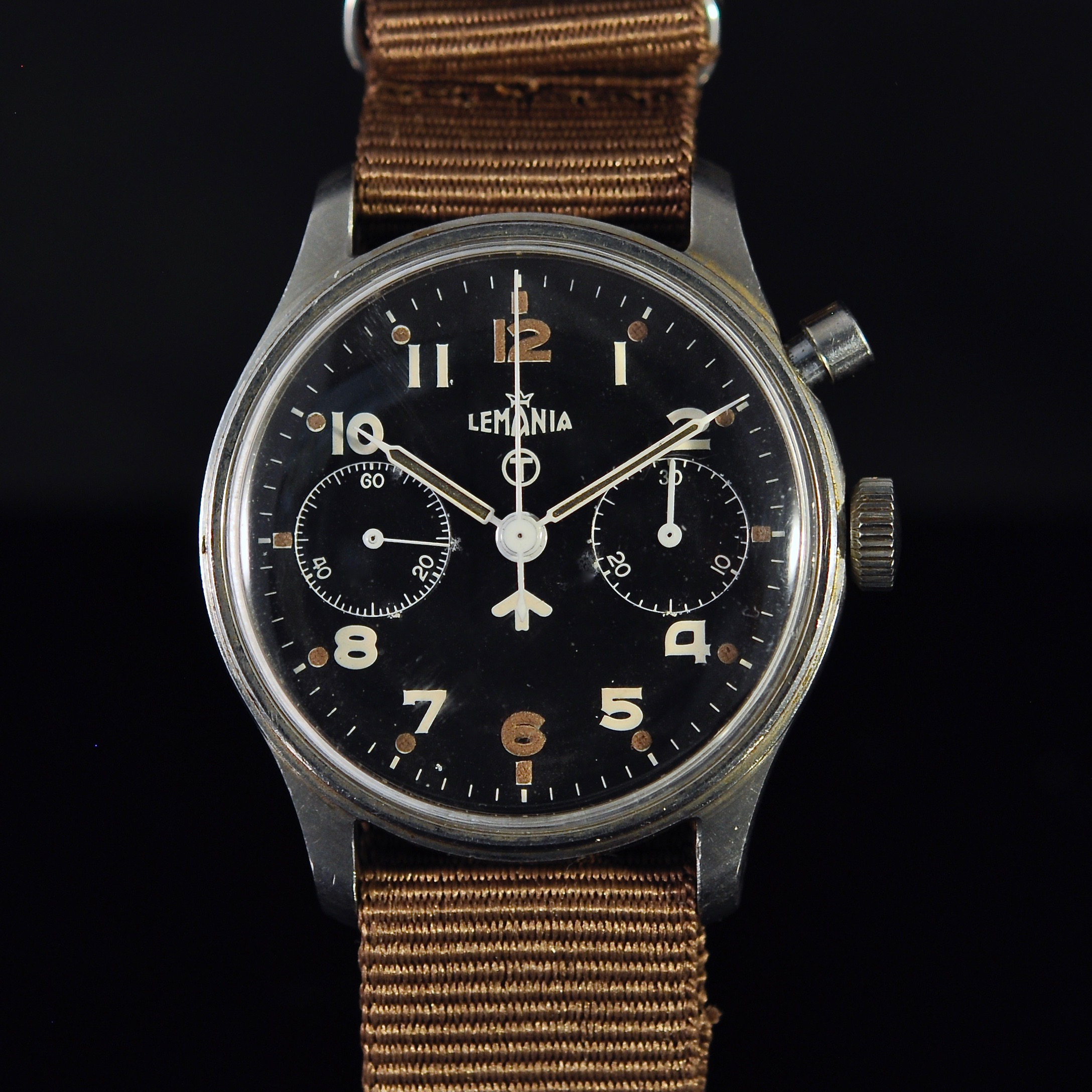 LEMANIA BRITISH MILITARY CHRONOGRAPH