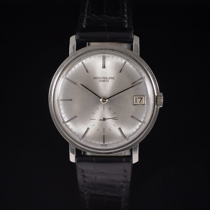 PATEK PHILIPPE CALATRAVA REF. 3445 WHITE GOLD BOX & EXTRACT