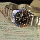 ROLEX GMT REF. 1675 GILT CHAPTER RING EXCLAMATION POINT PCG BOX & PAPERS