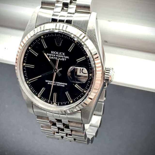 ROLEX DATEJUST ACIER REF. 16014. Full set Circa 1979.