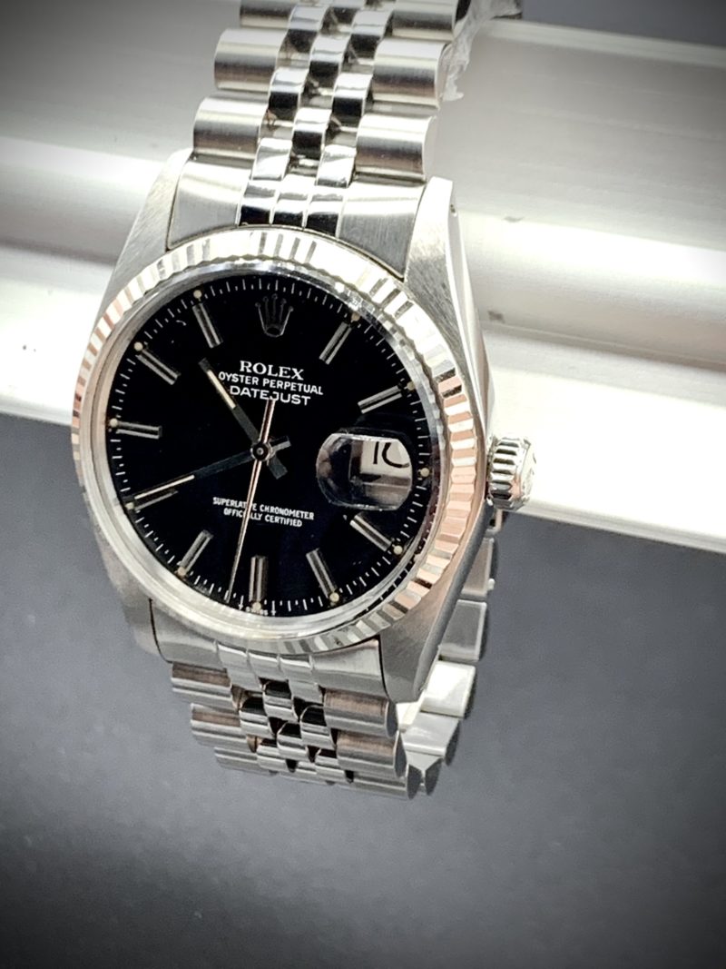 ROLEX DATEJUST ACIER REF. 16014. Full set Circa 1979.