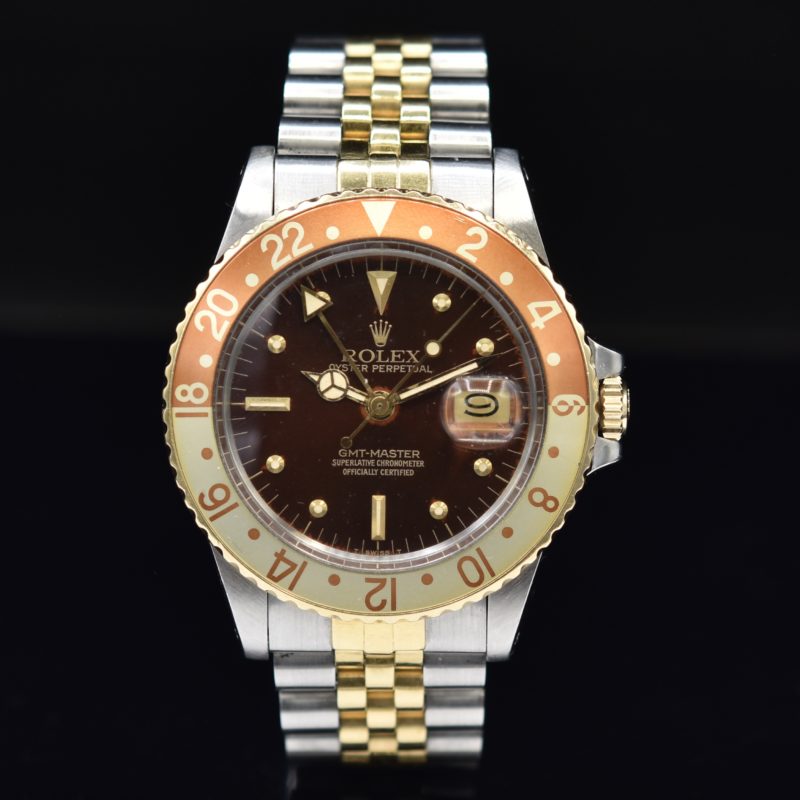 ROLEX GMT TIGER EYE NIPPLE DIAL REF. 16753 FULL SET