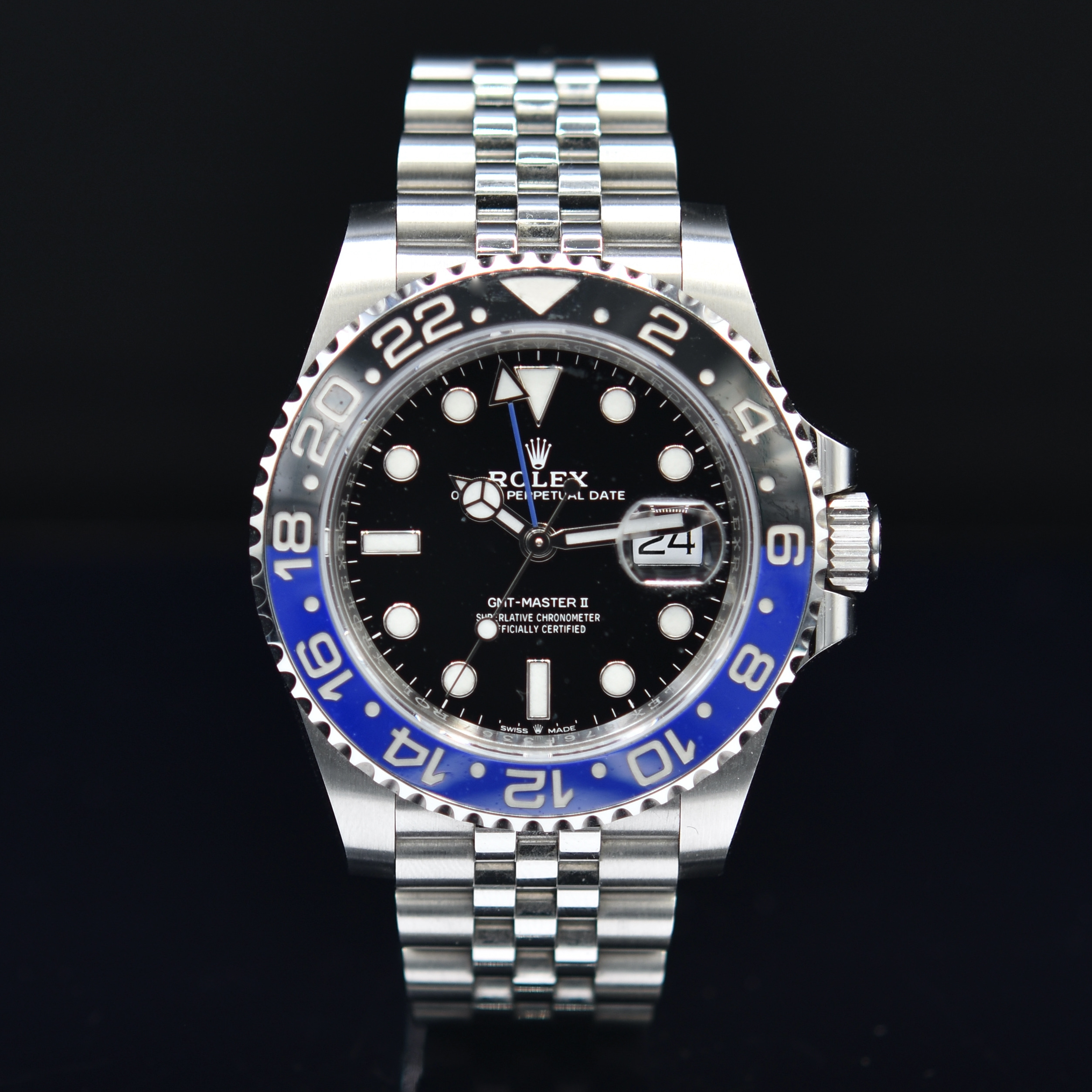 ROLEX GMT BATMAN REF. 126710BLNR FULL SET Romain Réa