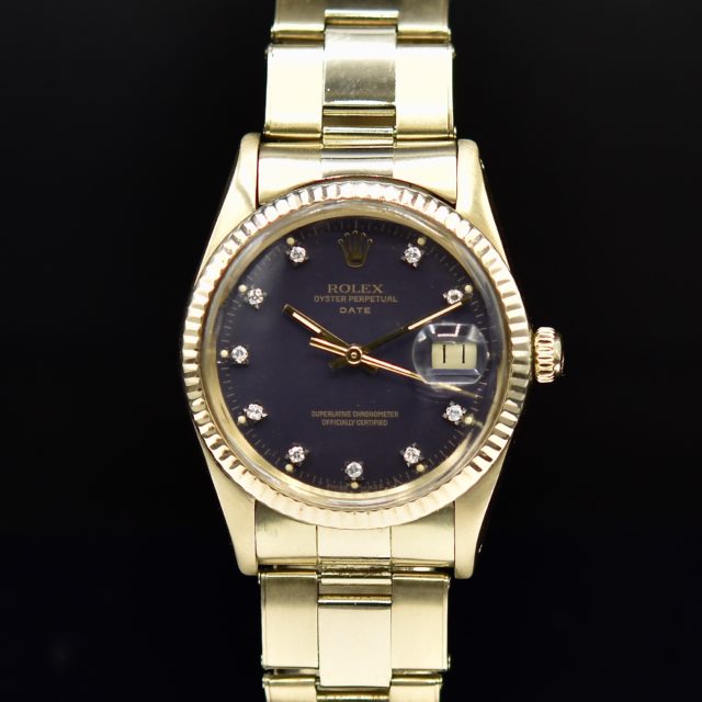 ROLEX OYSTER DATE REF. 15037 YELLOW GOLD