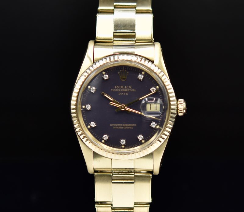 ROLEX OYSTER DATE REF. 15037 YELLOW GOLD