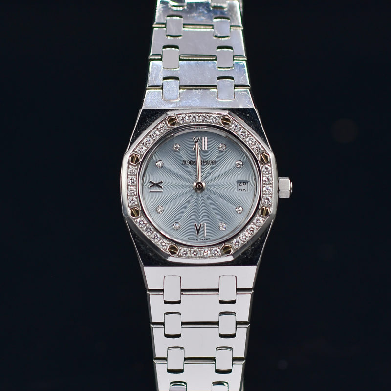 AUDEMARS PIGUET ROYAL OAK LADY’S REF. 67372ST BOX AND PAPERS