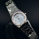 AUDEMARS PIGUET ROYAL OAK LADY’S REF. 67372ST BOX AND PAPERS