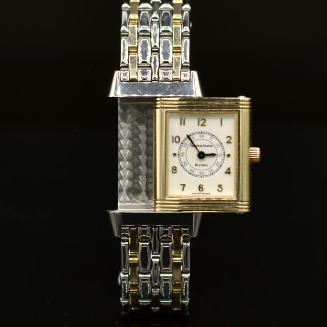 JAEGER LECOULTRE LADY'S REVERSO STEEL AND GOLD REF. 260.5.08