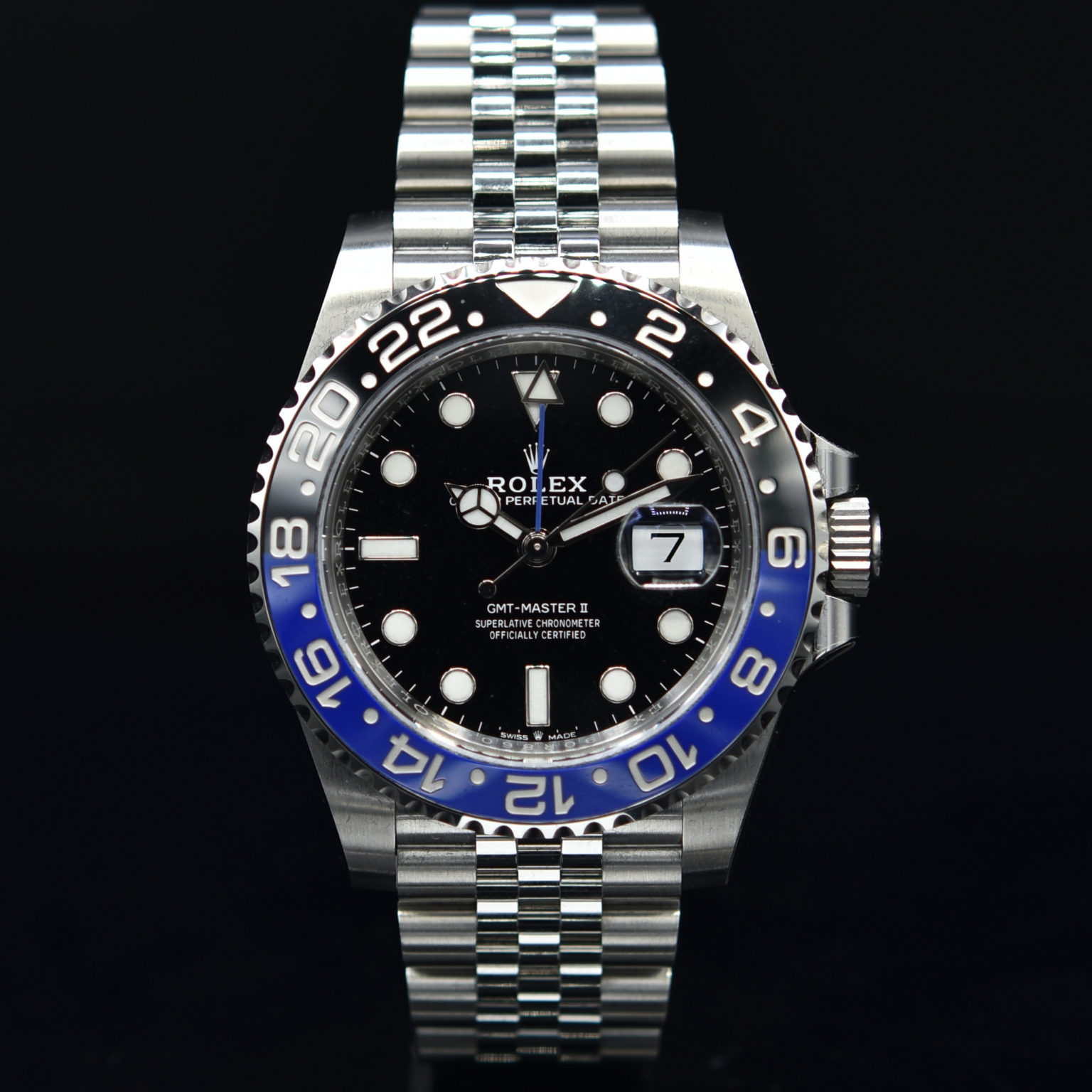 ROLEX GMT BATMAN REF. 126710BLNR FULL SET Romain Réa