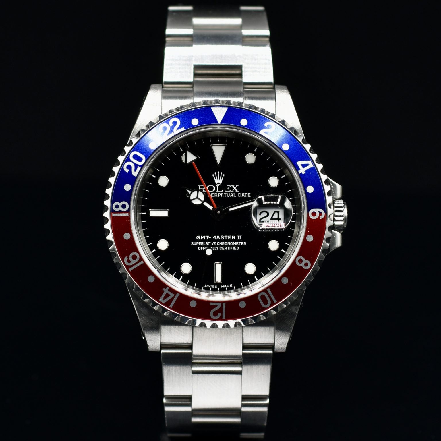 ROLEX GMT MASTER "PEPSI" REF. 16710 FULL SET Romain Réa