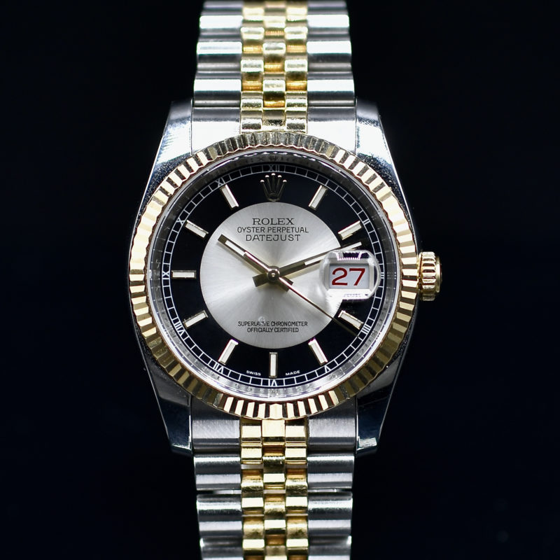 ROLEX DATEJUST TUXEDO DIAL REF. 116233 FULL SET