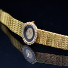 PIAGET LADY’S YELLOW GOLD ONYX AND DIAMONDS