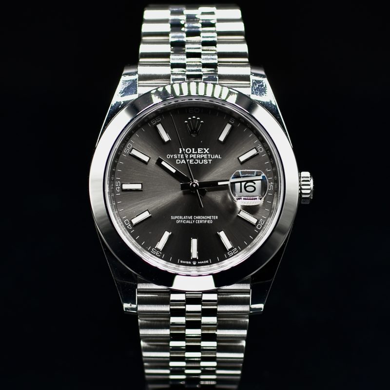 ROLEX DATEJUST II 41 RHODIUM DIAL REF. 126300 FULL SET