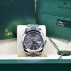 ROLEX DATEJUST II 41 RHODIUM DIAL REF. 126300 FULL SET