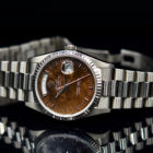 ROLEX DAY-DATE REF. 18239 WOOD DIAL A SERIES BOX AND PAPERS