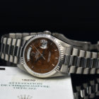 ROLEX DAY-DATE REF. 18239 WOOD DIAL A SERIES BOX AND PAPERS