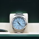 ROLEX OYSTER PERPETUAL 41 BLUE TURQUOISE DIAL BOX AND PAPERS