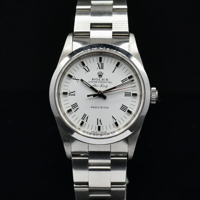 ROLEX AIRKING WHITE DIAL REF. 14000 WITH PAPERS
