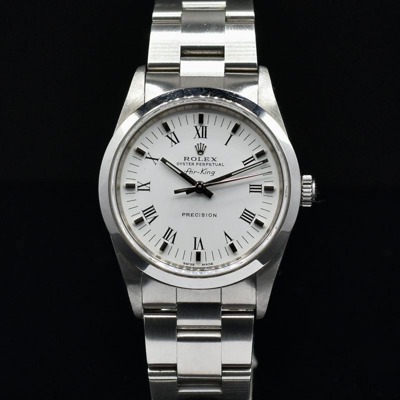 ROLEX AIRKING WHITE DIAL REF. 14000 WITH PAPERS