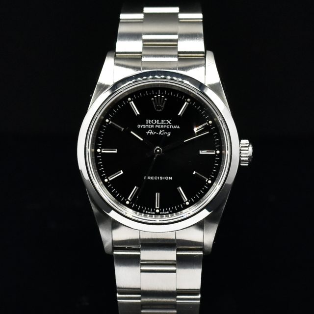 ROLEX AIRKING BLACK DIAL REF. 14000 WITH PAPERS