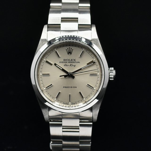 ROLEX AIRKING SILVER DIAL REF. 14000 WITH PAPERS