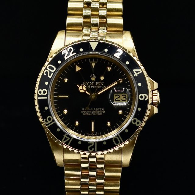 ROLEX GMT MASTER REF. 16758 NIPPLE DIAL WITH BOX
