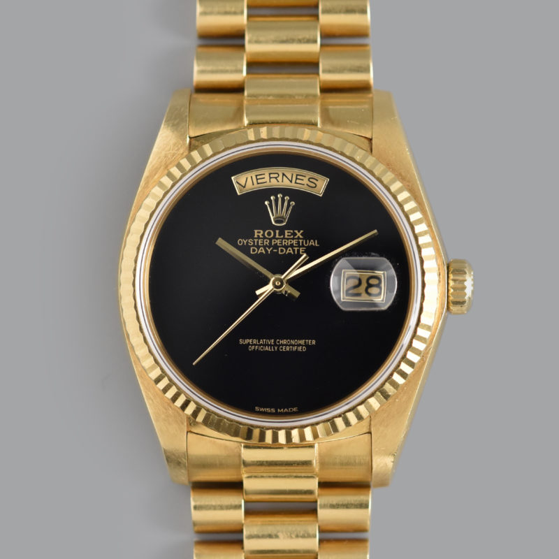 ROLEX DAYDATE « ONYX DIAL » REF.18038