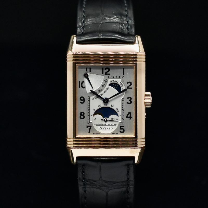 JAEGER LECOULTRE REVERSO SUN MOON REF. 270.2.63 BOX AND PAPERS