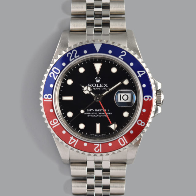 ROLEX GMT « PEPSI » STICK DIAL REF. 16710 FULL SET