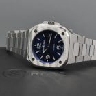 BELL & ROSS BR05 BLUE DIAL STAINLESS STEEL BOX AND PAPERS