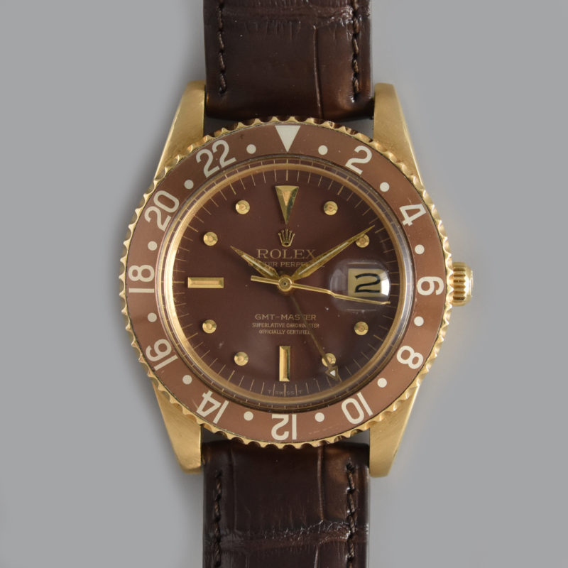 ROLEX GMT MASTER Ref. 1675 NO CROWN GUARDS