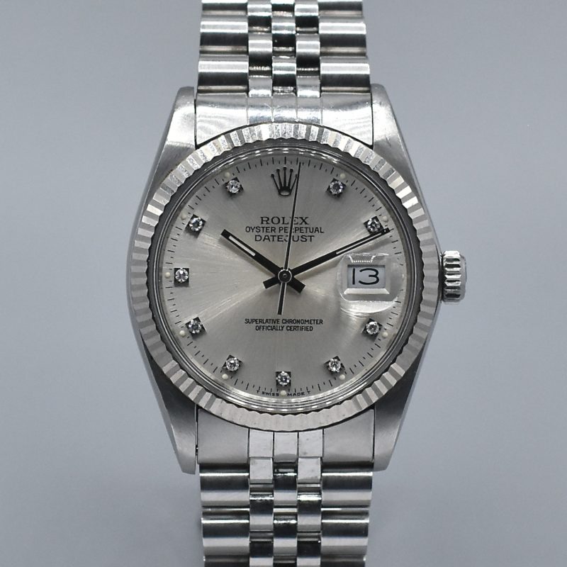 ROLEX DATEJUST REF. 16014 DIAMOND SET DIAL