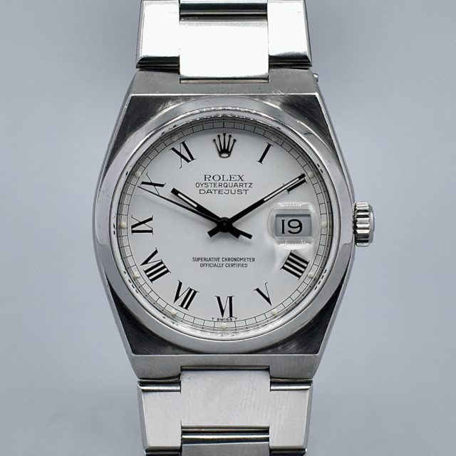 ROLEX DATEJUST OYSTERQUARTZ BUCKLEY DIAL REF. 17000 BOX AND PAPERS
