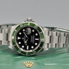 ROLEX SUBMARINER DATE « KERMIT » D SERIES REF. 16610LV BOX AND PAPER