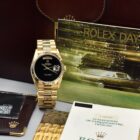 ROLEX DAY-DATE ONYX DIAL REF. 18238 BOX AND PAPERS