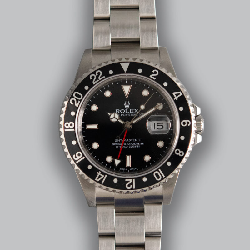 ROLEX GMT MASTER II REF.16710 WITH BOX AND PAPERS