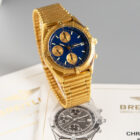 BREITLING CHRONOMAT YELLOW GOLD REF. 81950 WITH PAPERS