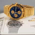 BREITLING CHRONOMAT YELLOW GOLD REF. 81950 WITH PAPERS