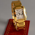 CARTIER TANK FRANCAISE CHRONOFLEX REF.1830 WITH PAPERS